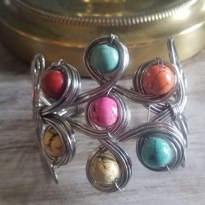 Handmade chunky wire bracelet